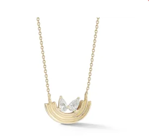 Dana Rebecca Designs Nana Bernice Pear Diamond Nesting Necklace - Yellow Gold