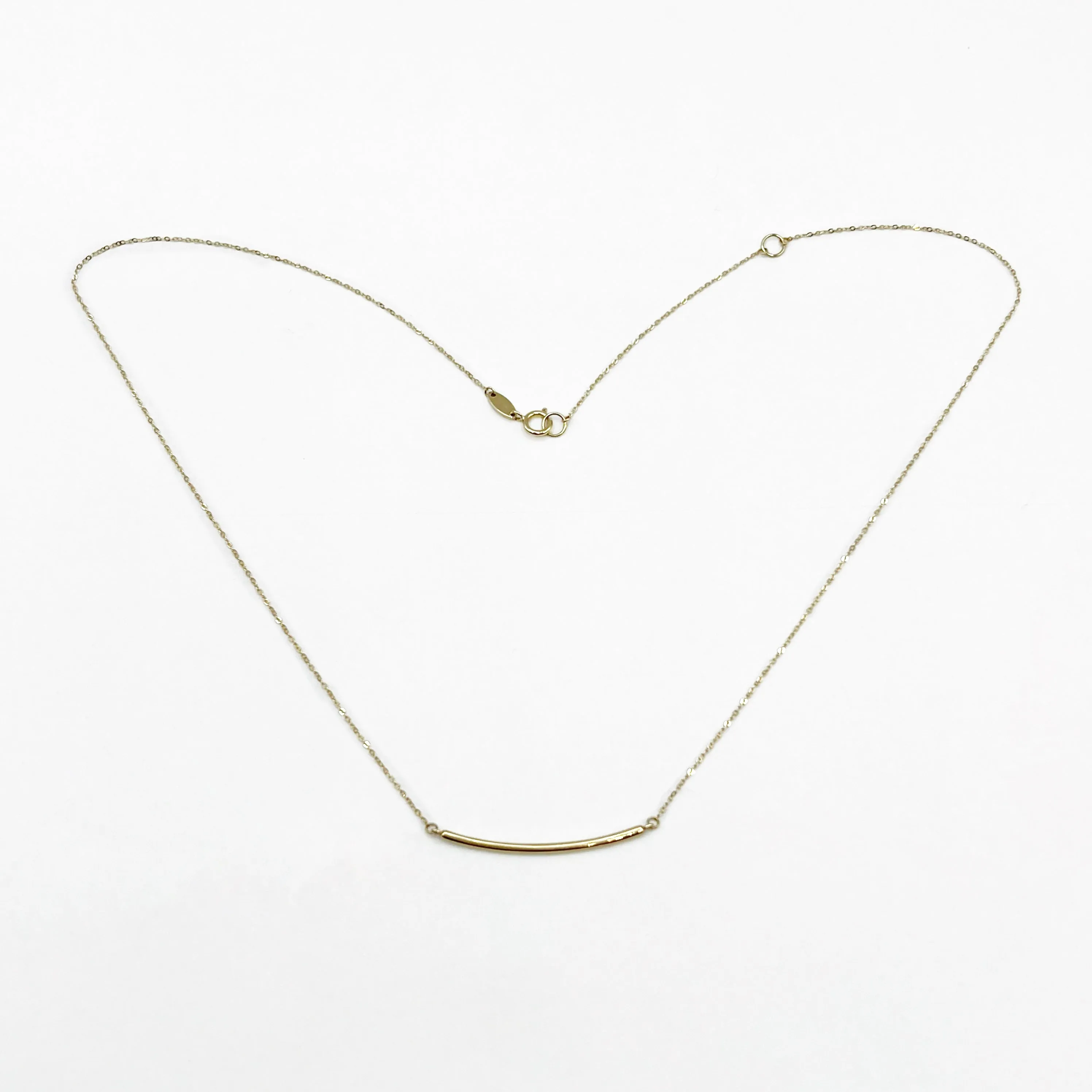 Delicate Golden Bar Necklace