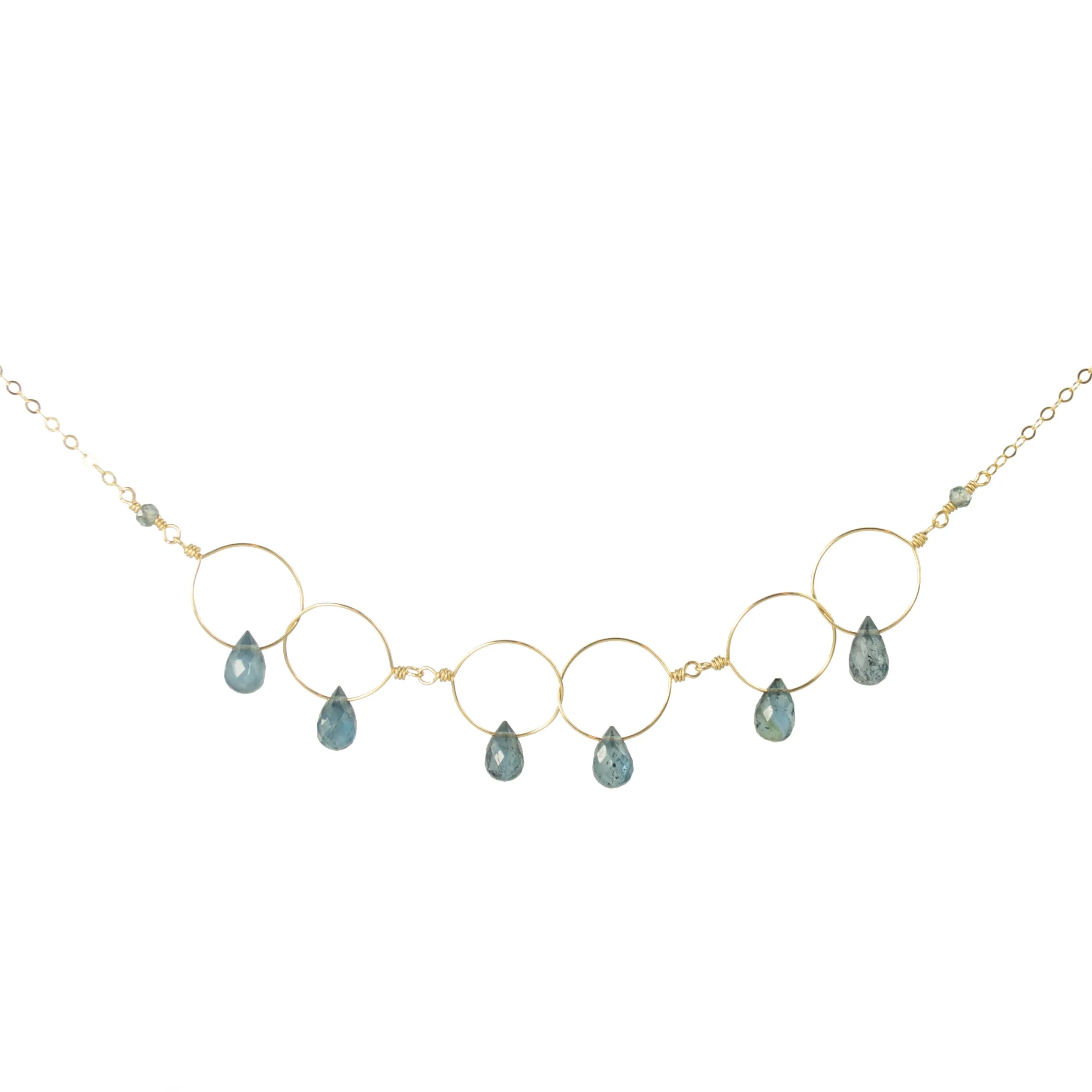 Delicate Kyanite Links Necklace