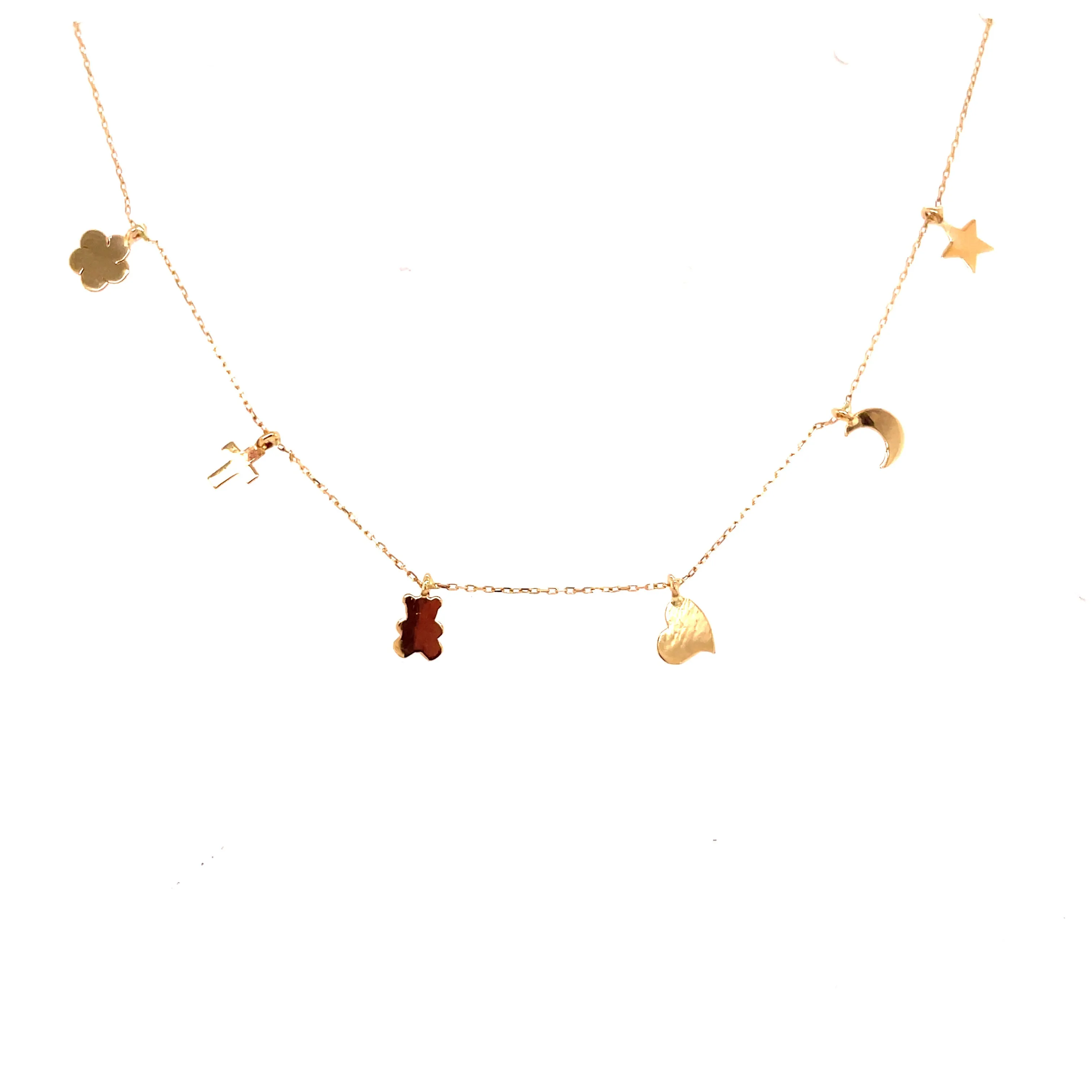 Delicate Multi Charm Necklace - 61958
