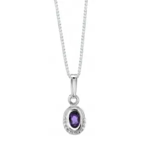 Delicate Oval Stone Pendant