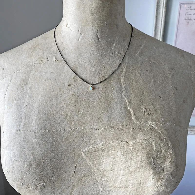 Delicate Petite Opal Necklace