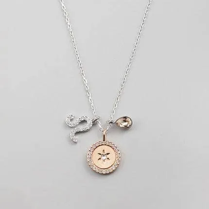 Detachable Unique Twelve Constellation Necklace with Diamond