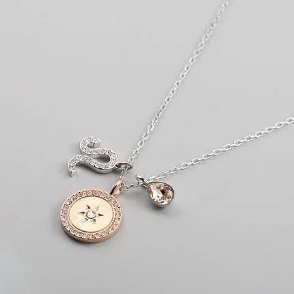 Detachable Unique Twelve Constellation Necklace with Diamond