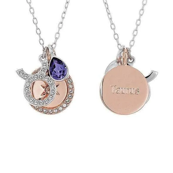 Detachable Unique Twelve Constellation Necklace with Diamond