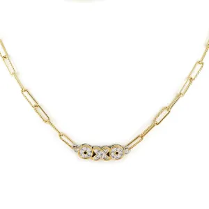 Diamante - Necklace Link Pavé OXO