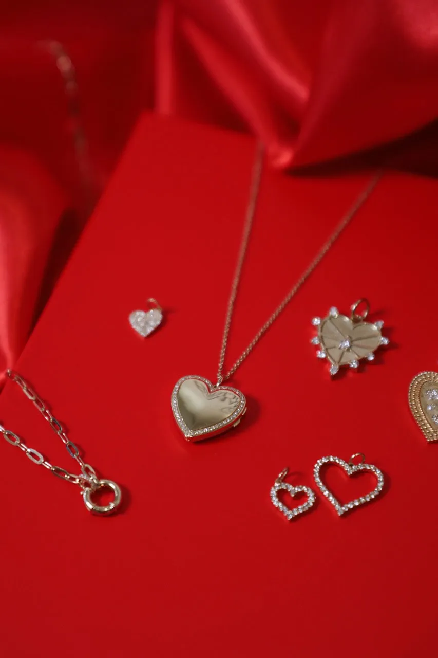 Diamond and Spring Clasp Chain Necklace