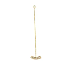 Diamond Arc Drop Earring (Single)