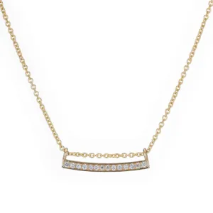 Diamond Bar Necklace
