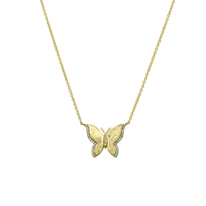 Diamond Butterfly Necklace