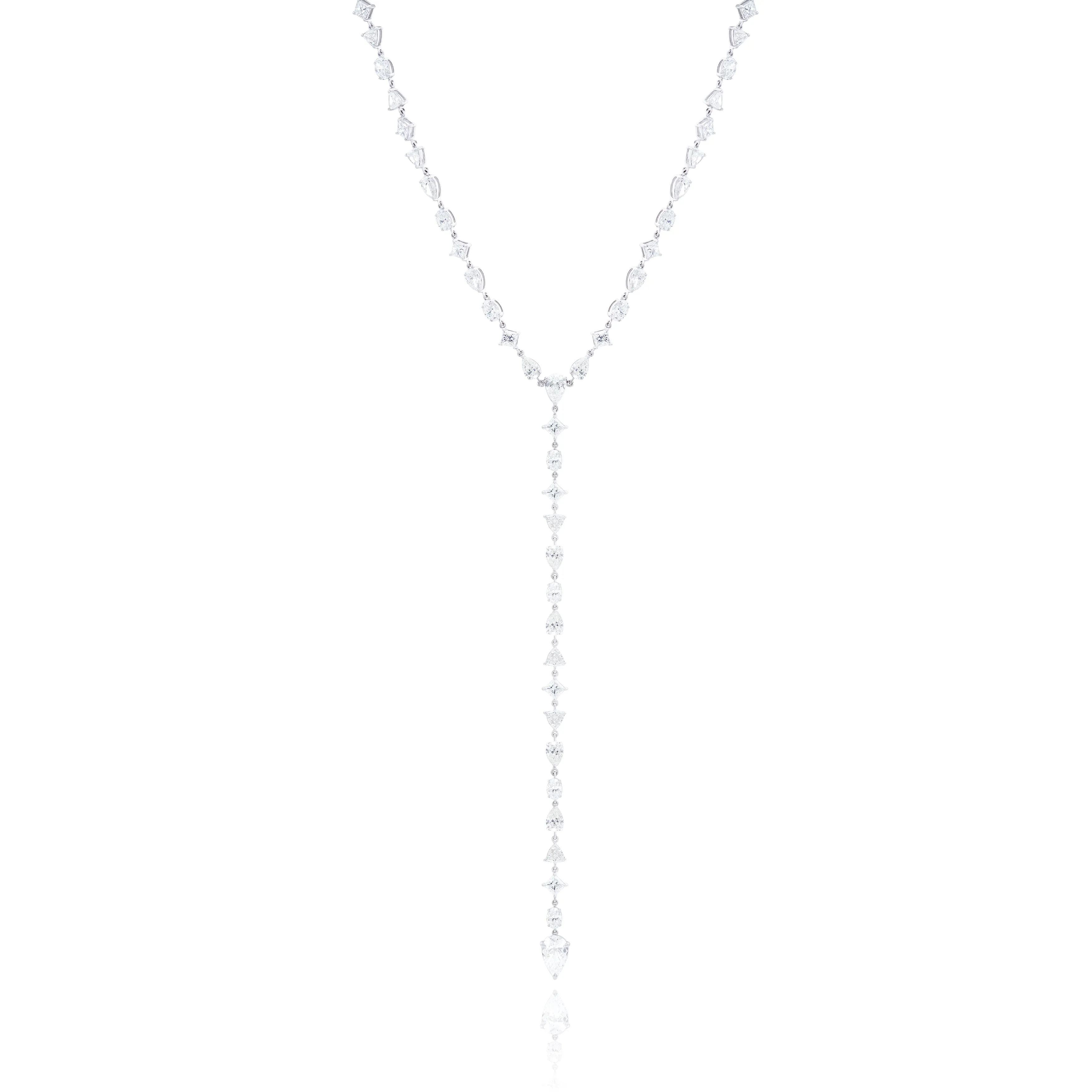 Diamond drop necklace