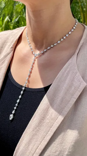 Diamond drop necklace