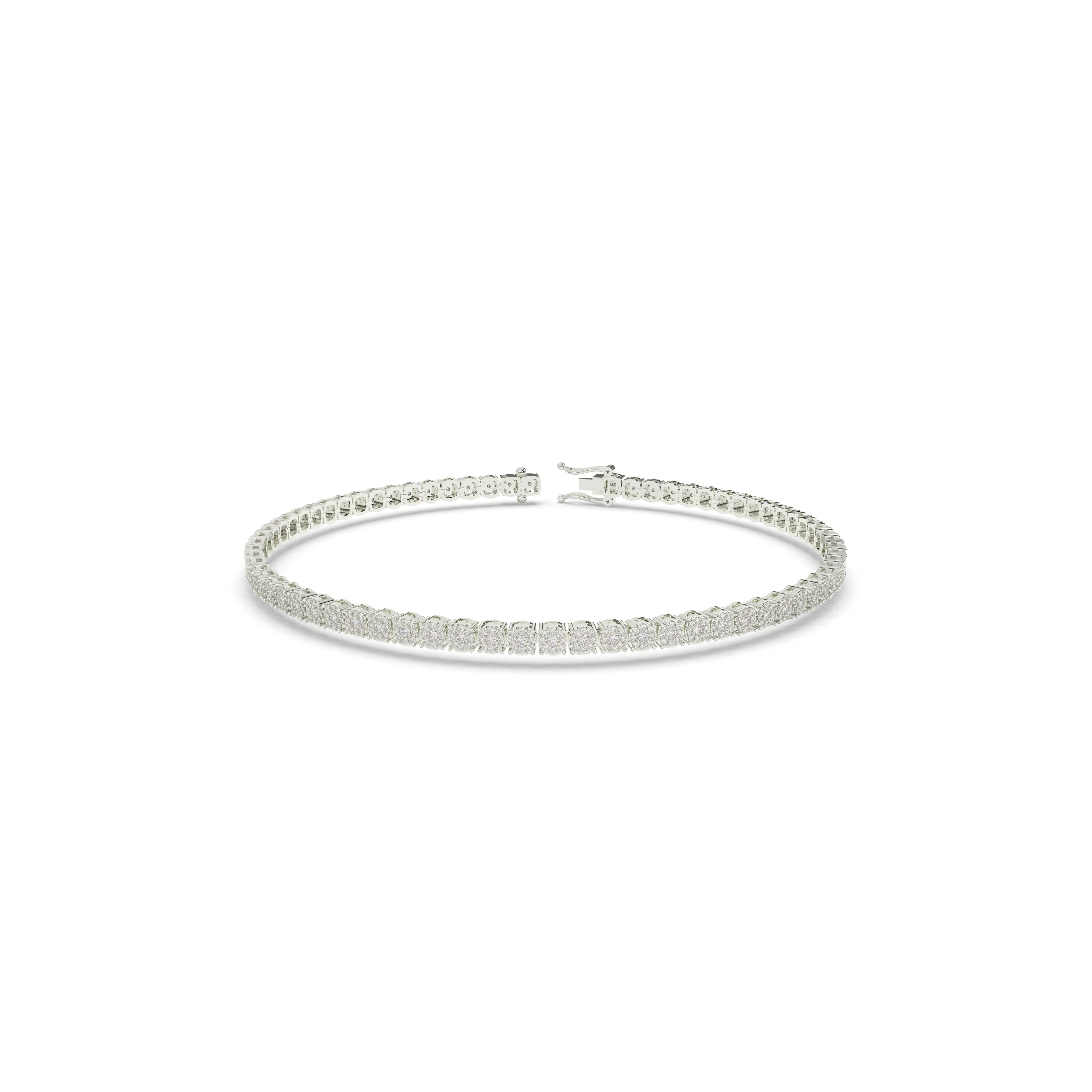 Diamond Flower Set Tennis Chain