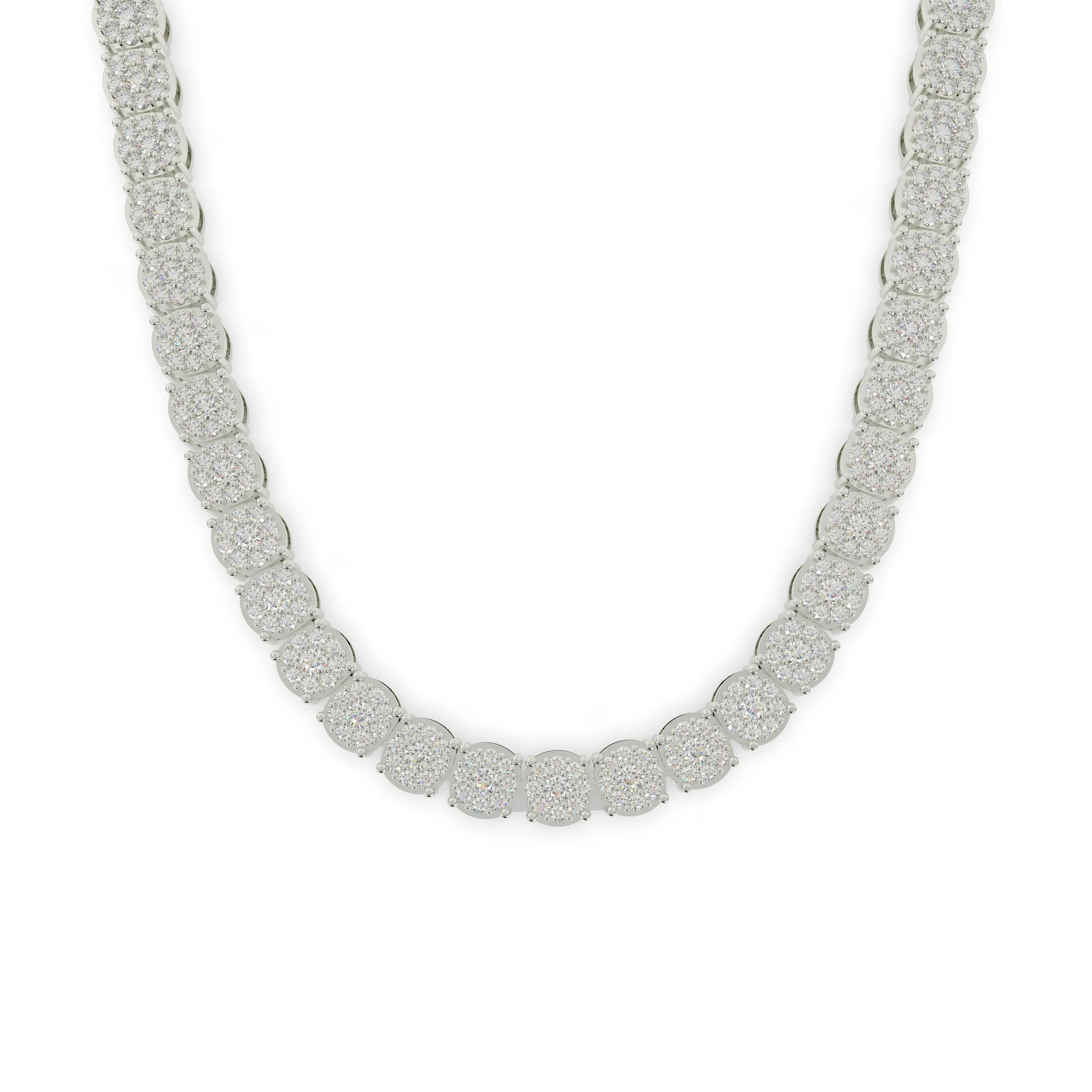 Diamond Flower Set Tennis Chain
