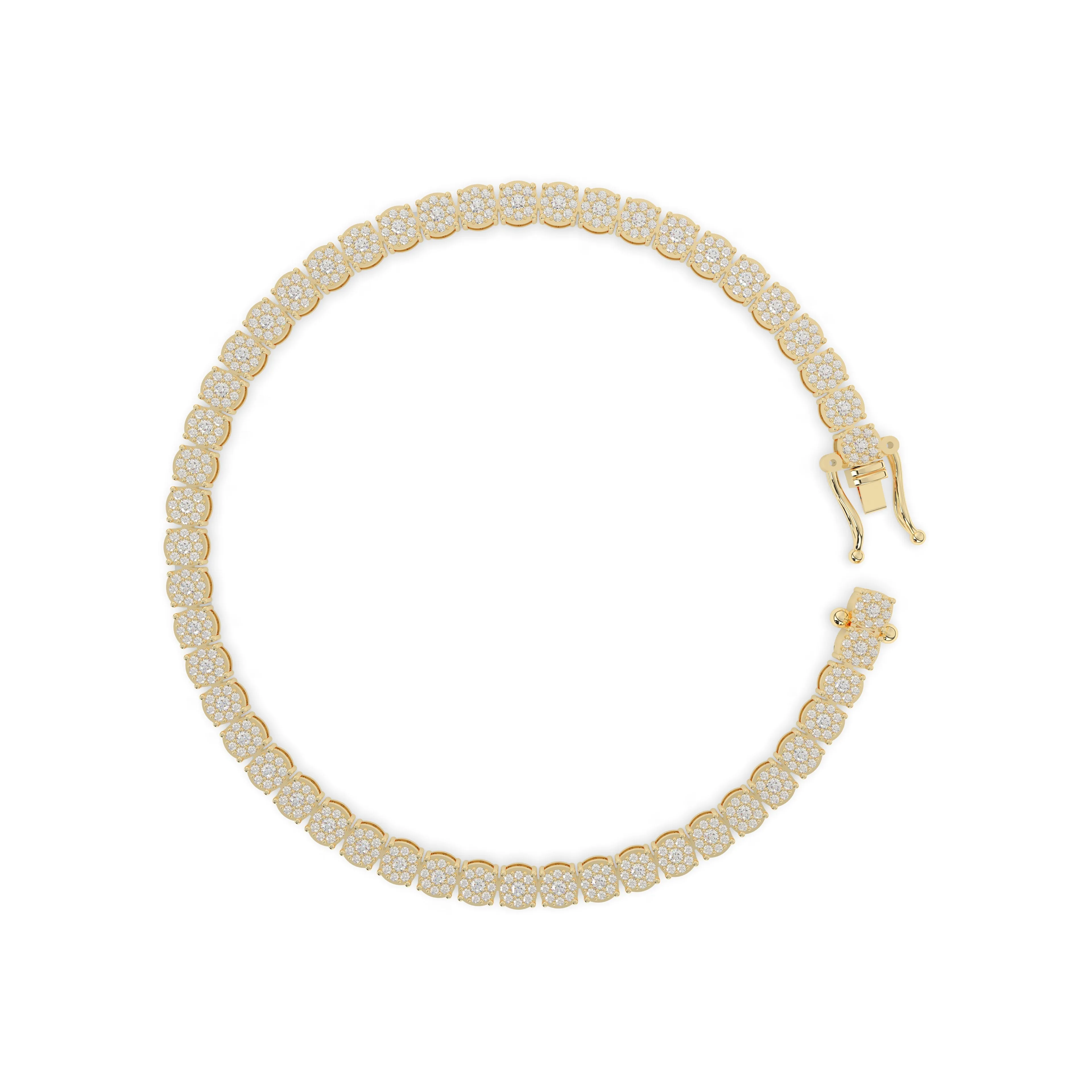 Diamond Flower Set Tennis Chain