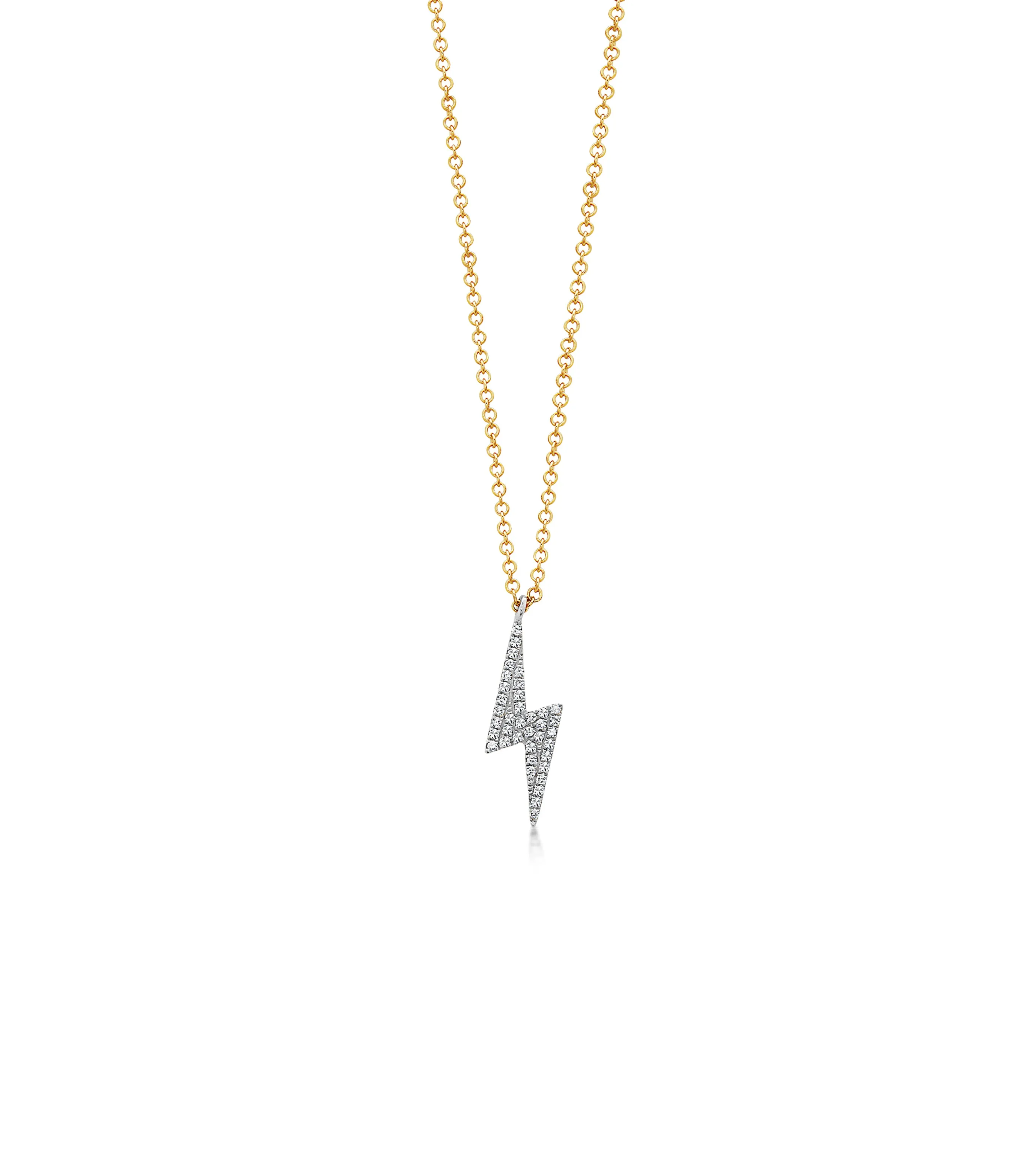 Diamond Lightning Bolt Necklace