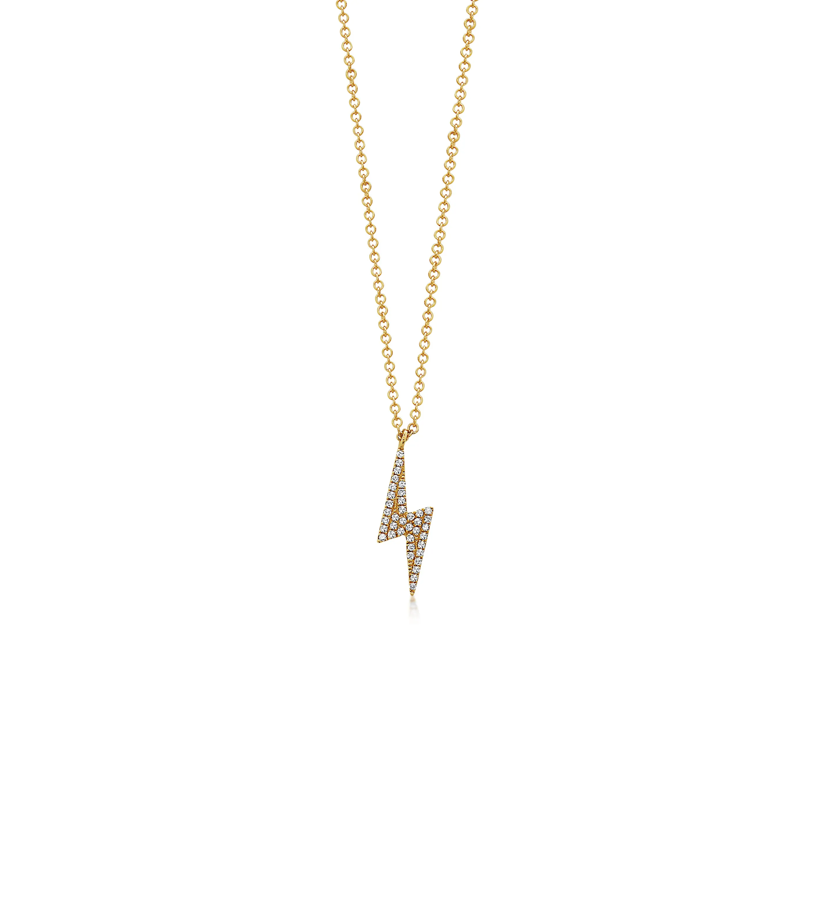 Diamond Lightning Bolt Necklace