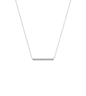 Diamond Long Bar Necklace