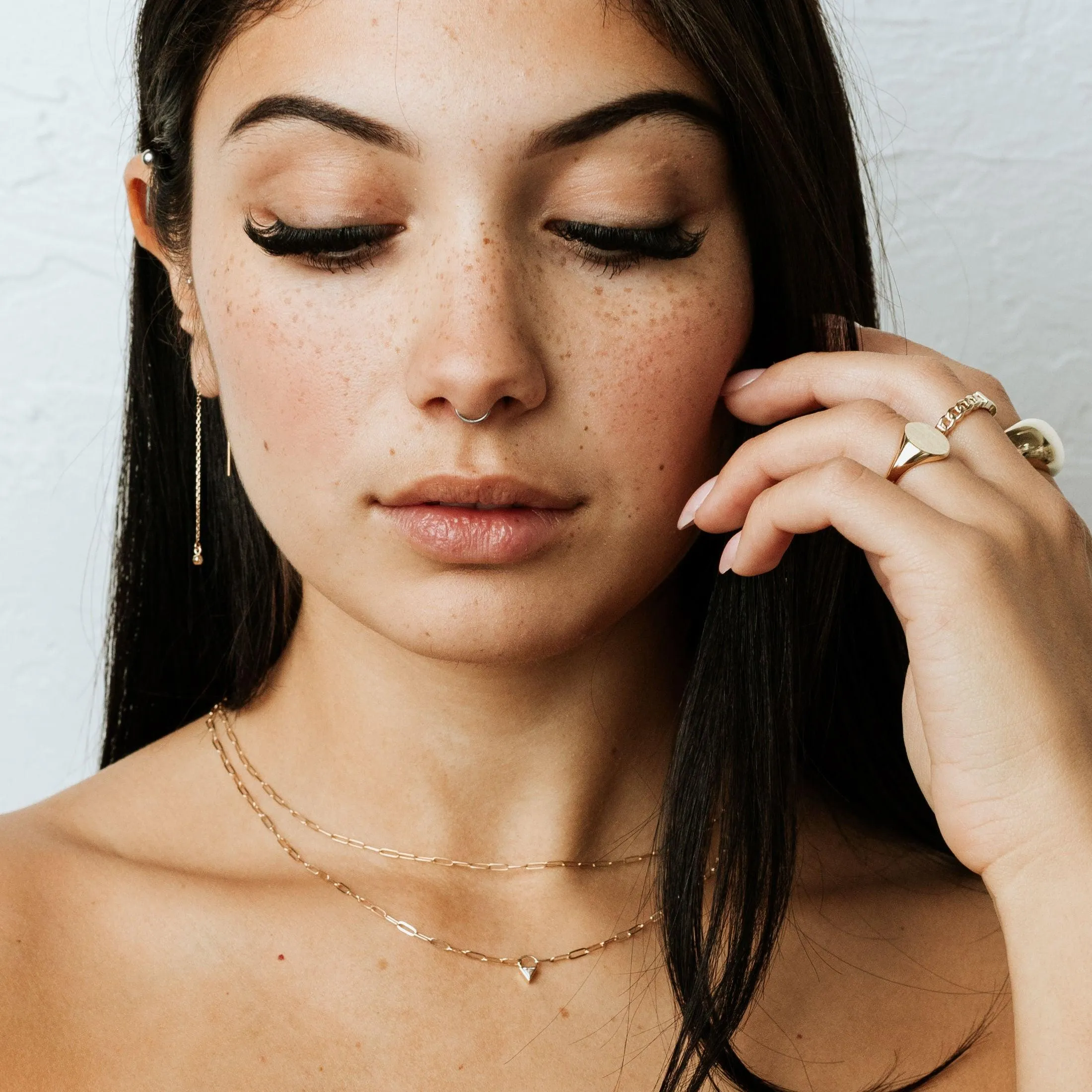 Diamond Triangle Necklace