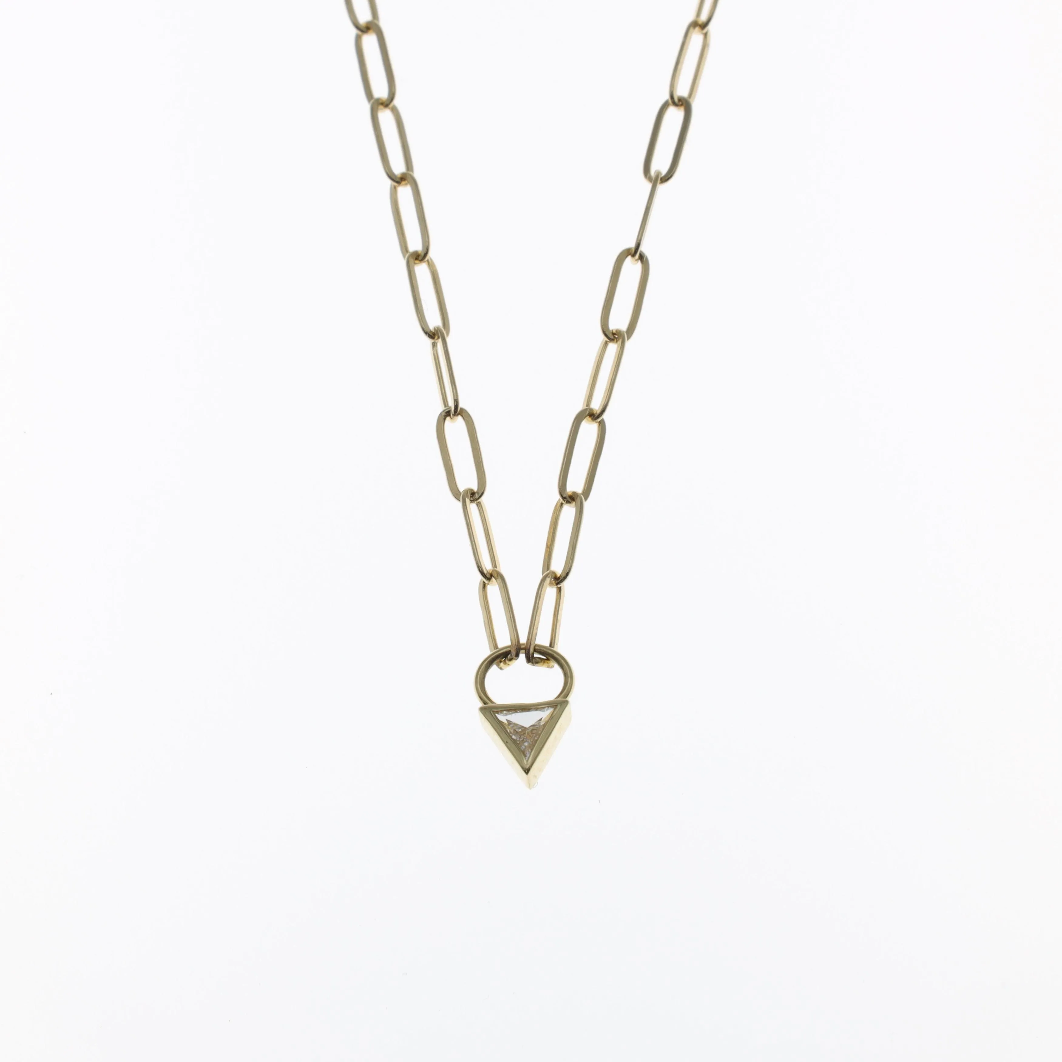 Diamond Triangle Necklace