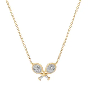 Double Racket Necklace