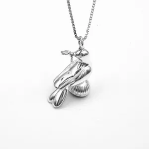 Dove Charm Necklace, Sterling Silver