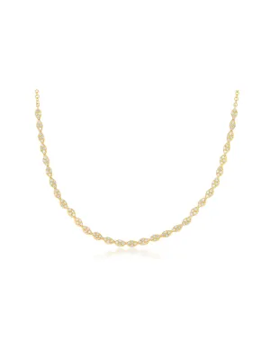 EF Collection Pave Diamond Marquis Necklace