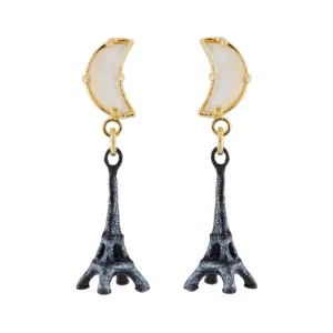 Eiffel Tower in the Moonlight Earrings