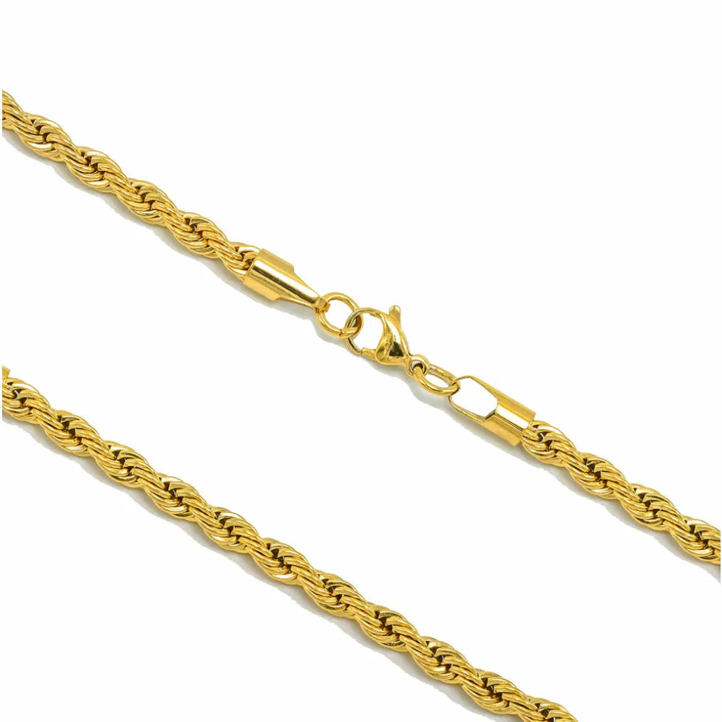 Elegant Gold Rope Chain