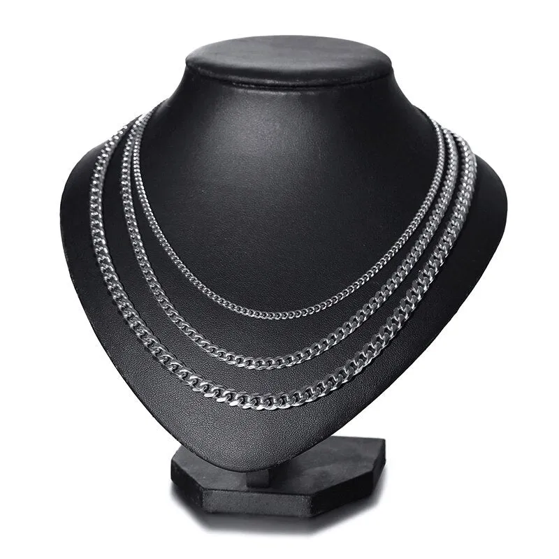 Elegant Mens Stainless Steel Necklace