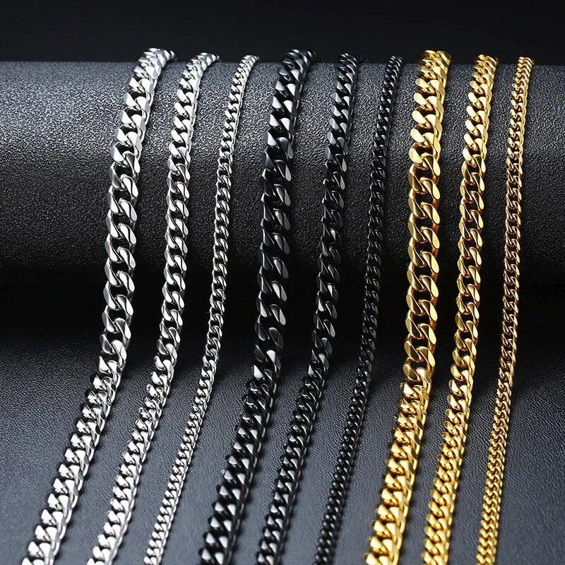 Elegant Mens Stainless Steel Necklace