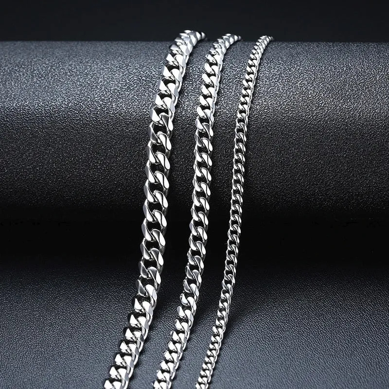 Elegant Mens Stainless Steel Necklace