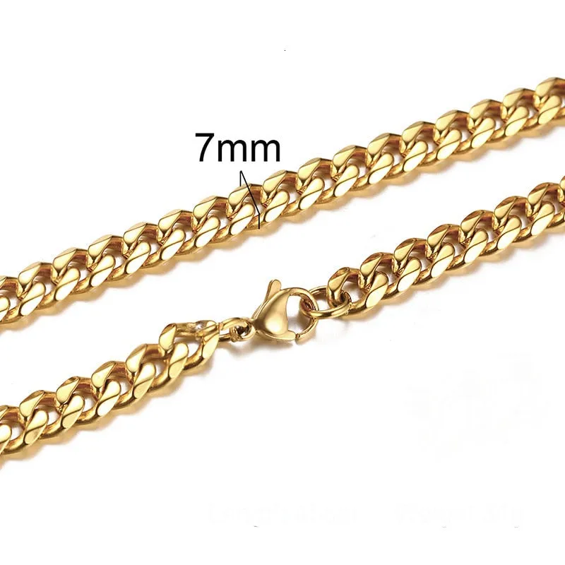 Elegant Mens Stainless Steel Necklace