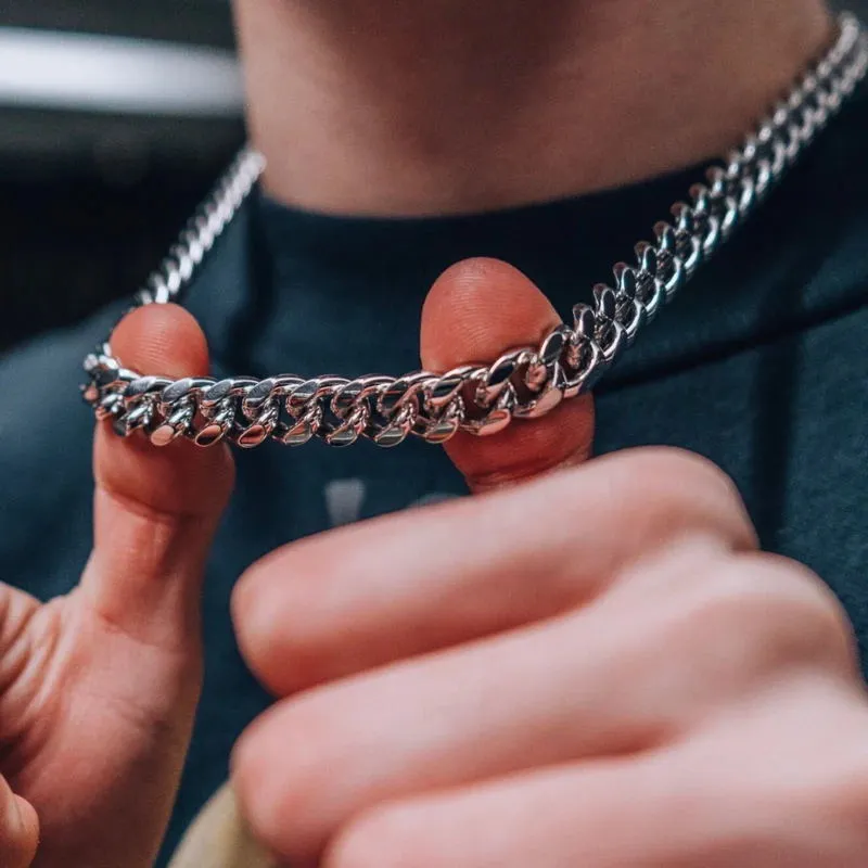 Elegant Mens Stainless Steel Necklace