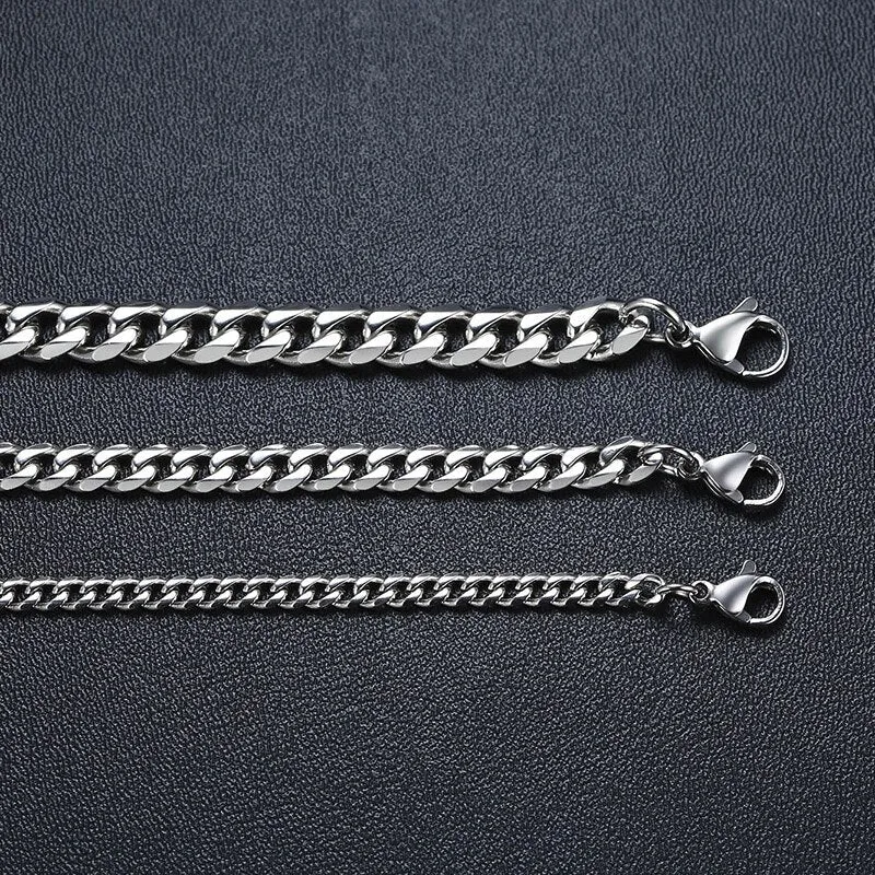 Elegant Mens Stainless Steel Necklace