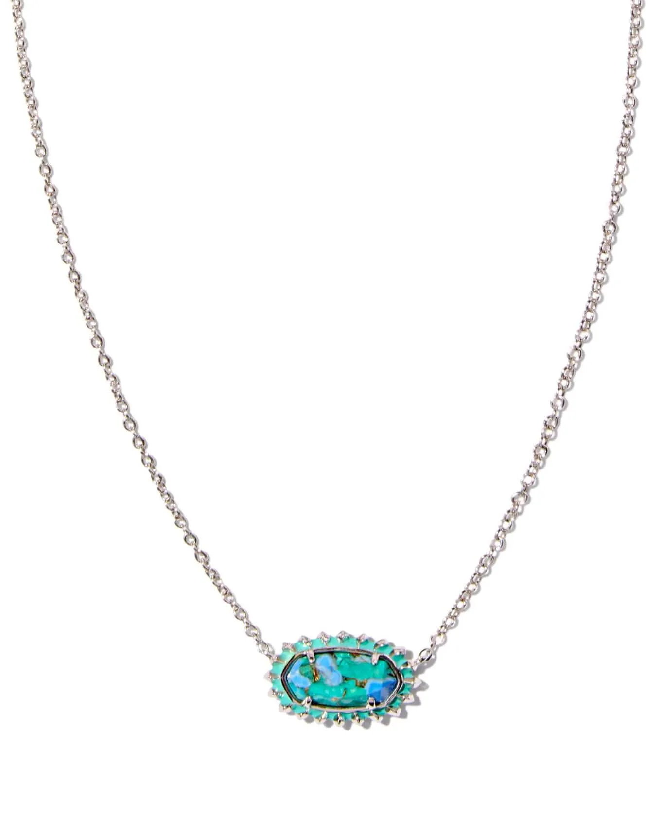 Elisa Color Burst Turquoise Necklace