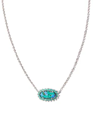 Elisa Color Burst Turquoise Necklace