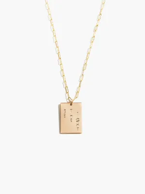 Engravable Novel Necklace