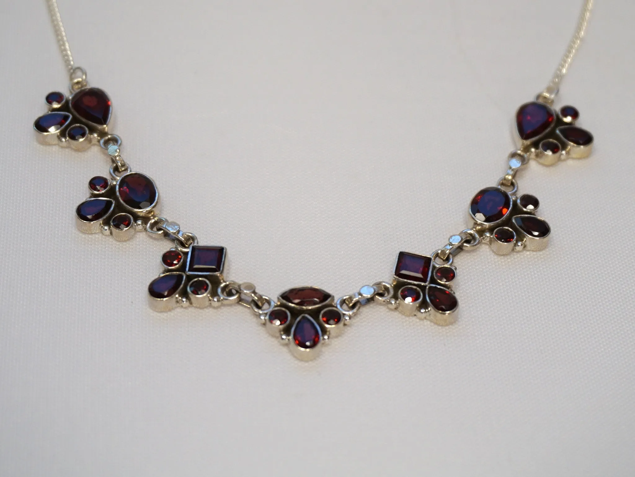 *Faceted Garnet Necklace 1