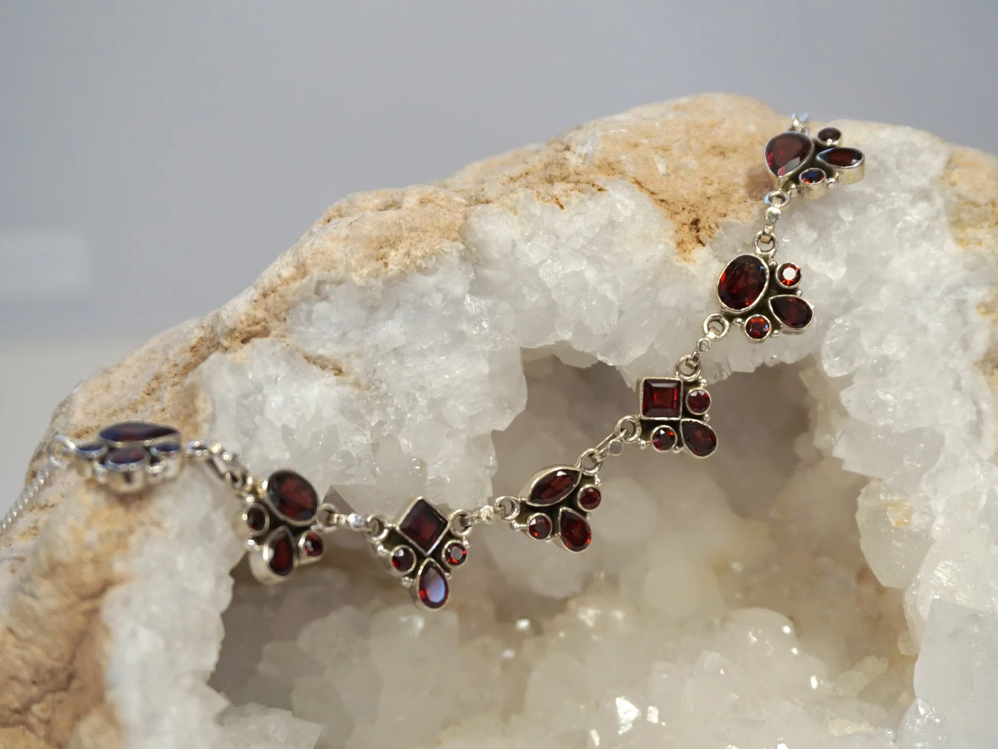 *Faceted Garnet Necklace 1