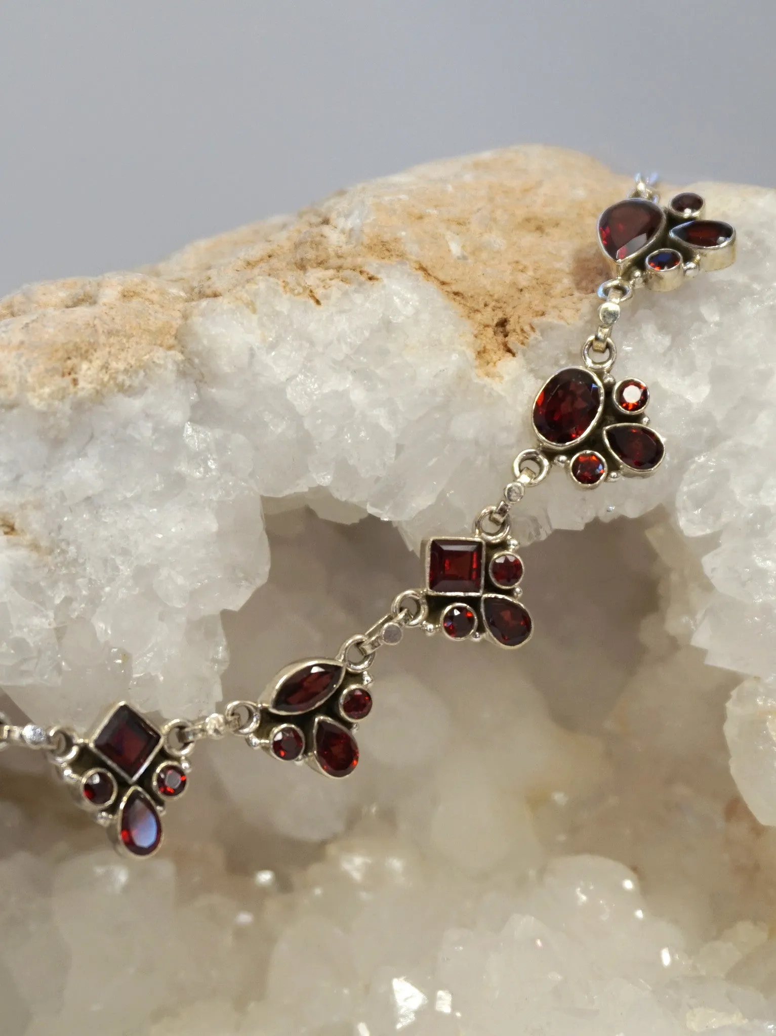 *Faceted Garnet Necklace 1