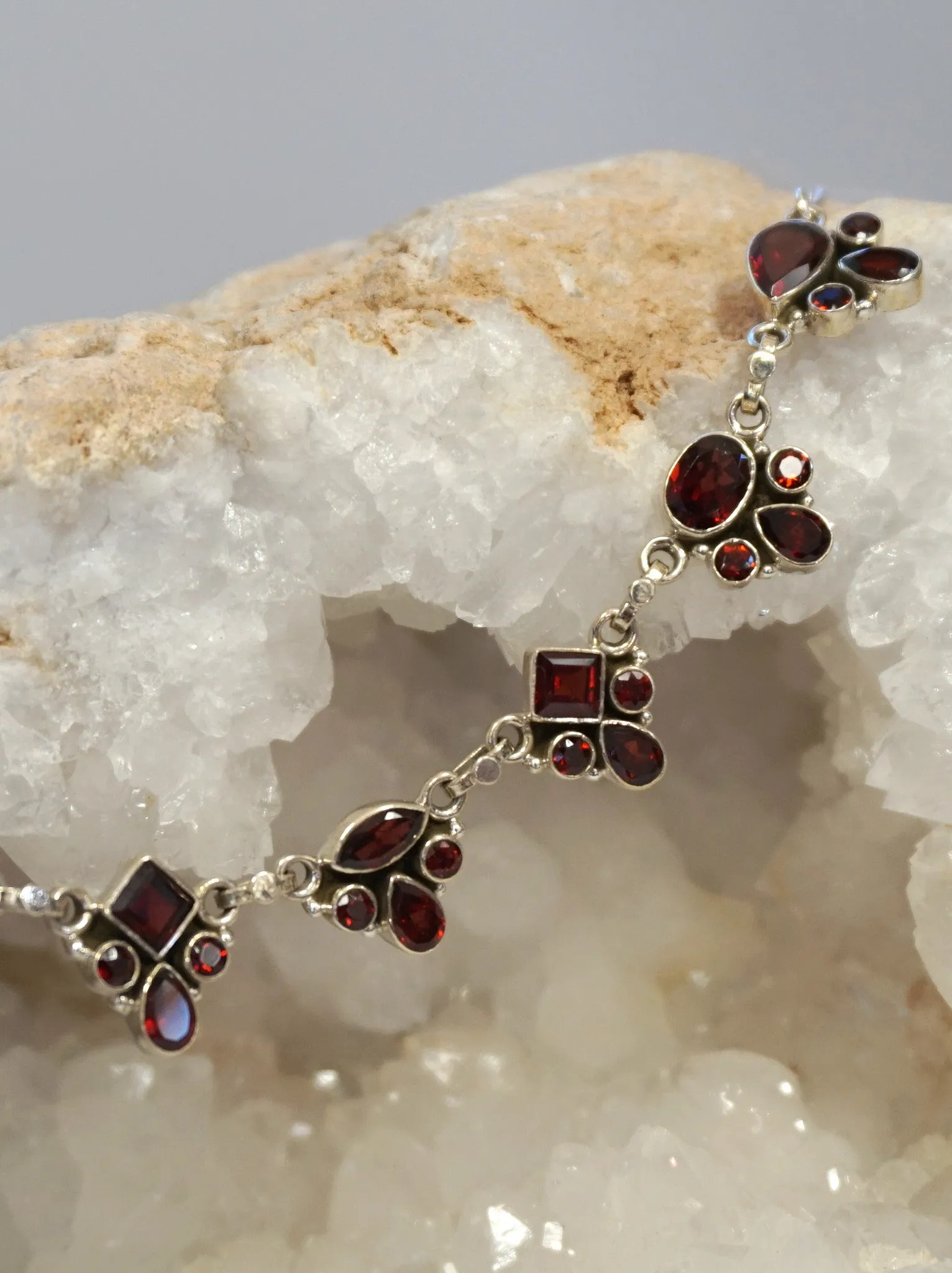 *Faceted Garnet Necklace 1