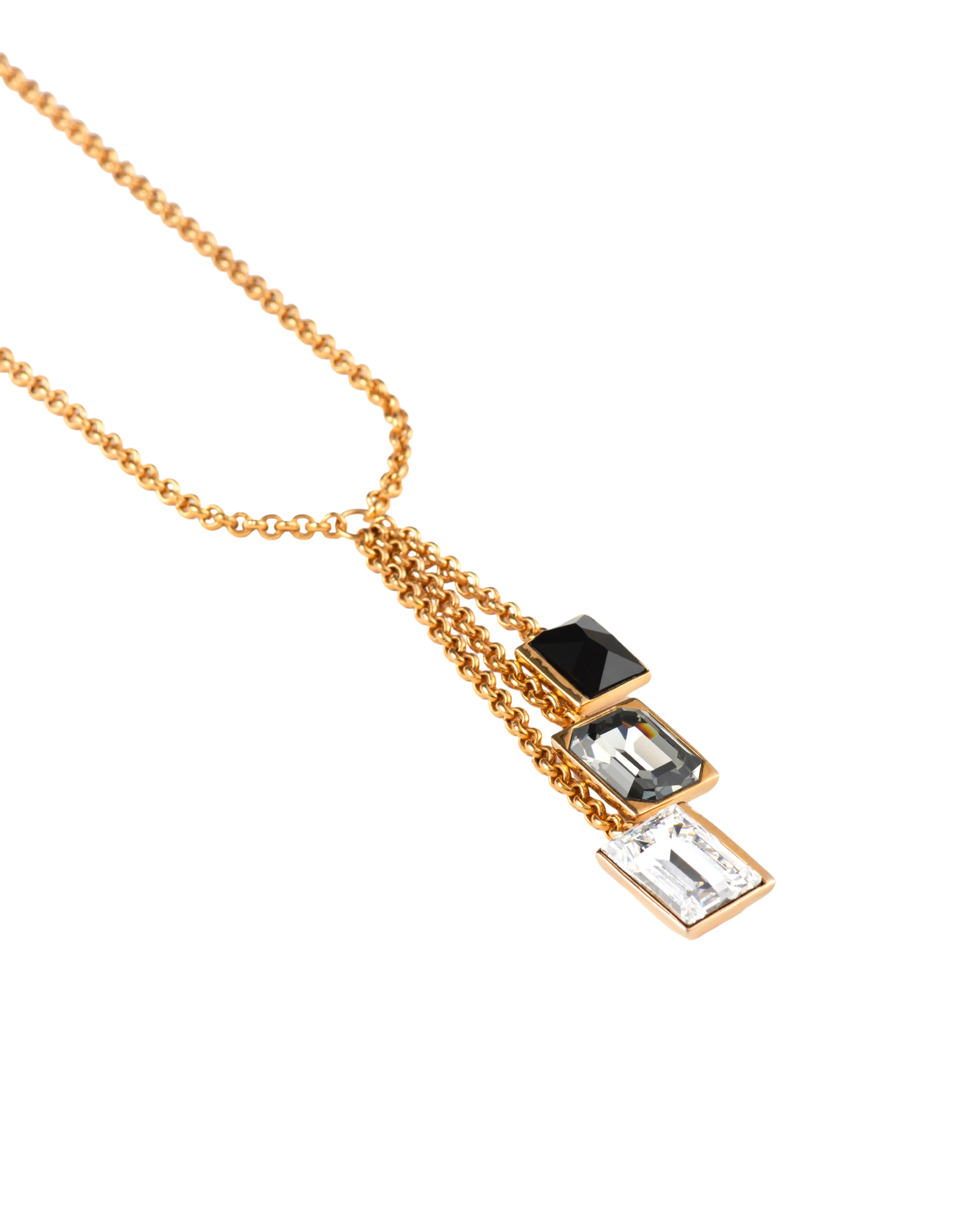 Fashion Jewelry-18k Gold Plated-Necklace-Perseid Crystal-Multi-VOYCE1032-Fashion Edit Voyce