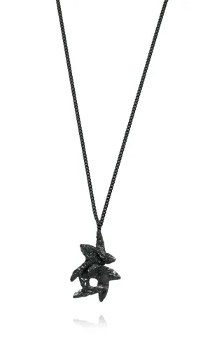 Flake Necklace Black