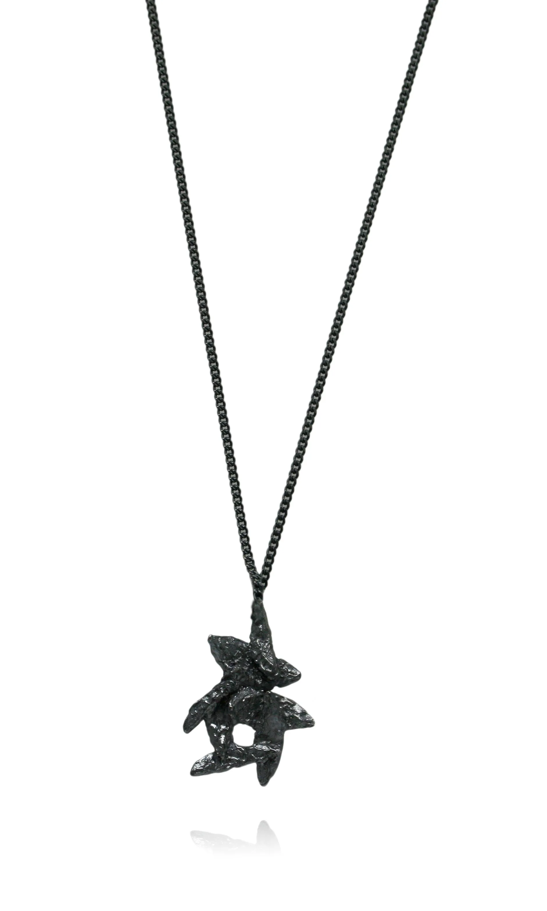 Flake Necklace Black