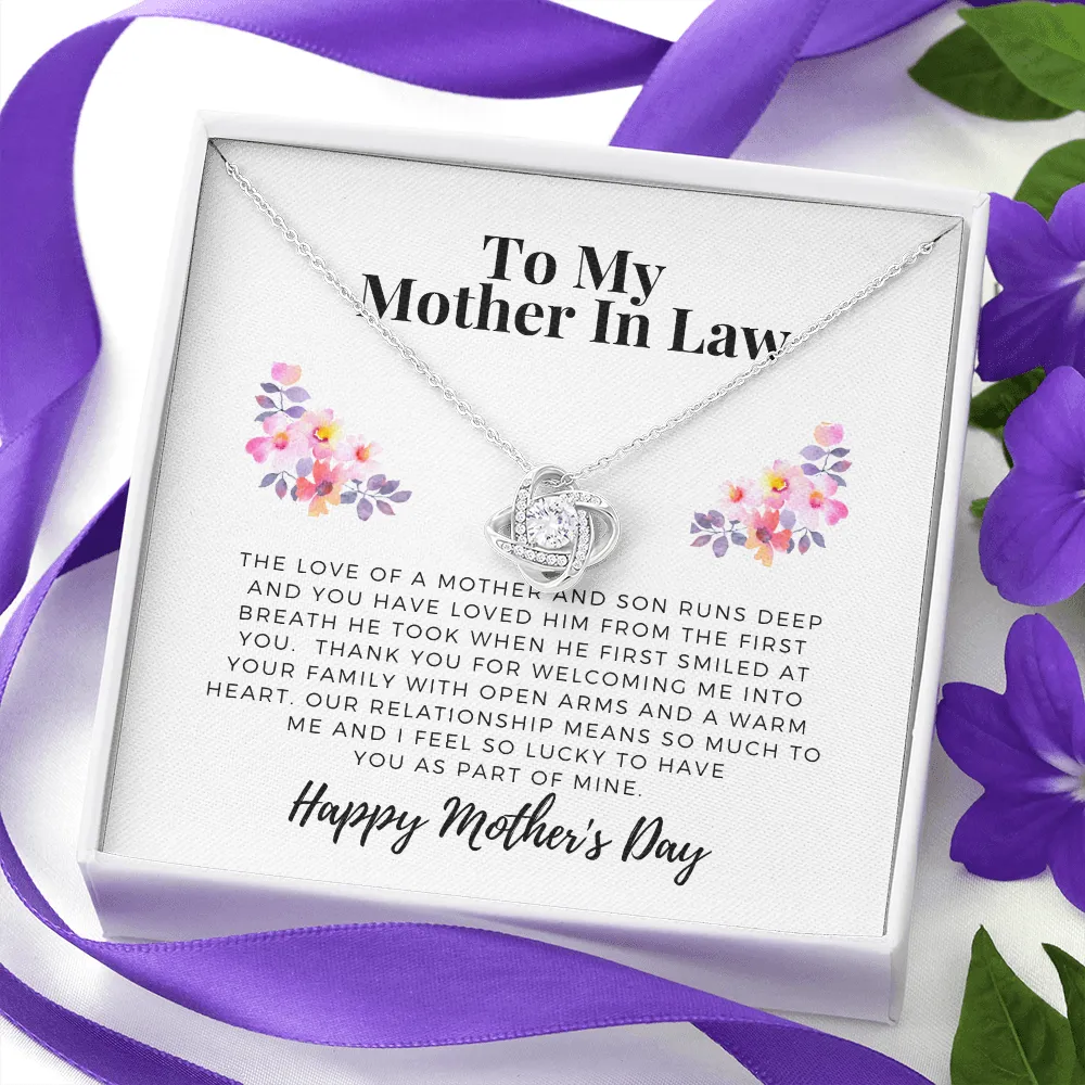 From Daughter in law, To Mother in law-Love Knot Necklace