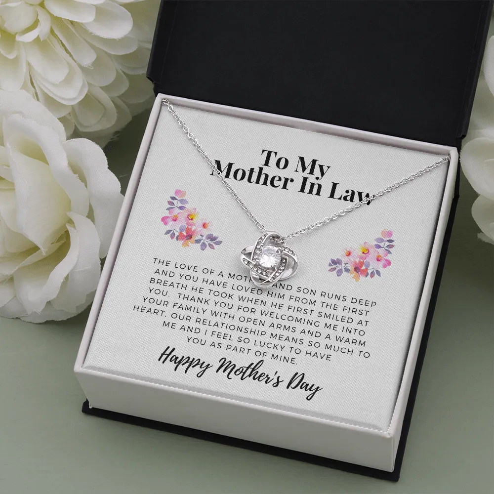 From Daughter in law, To Mother in law-Love Knot Necklace
