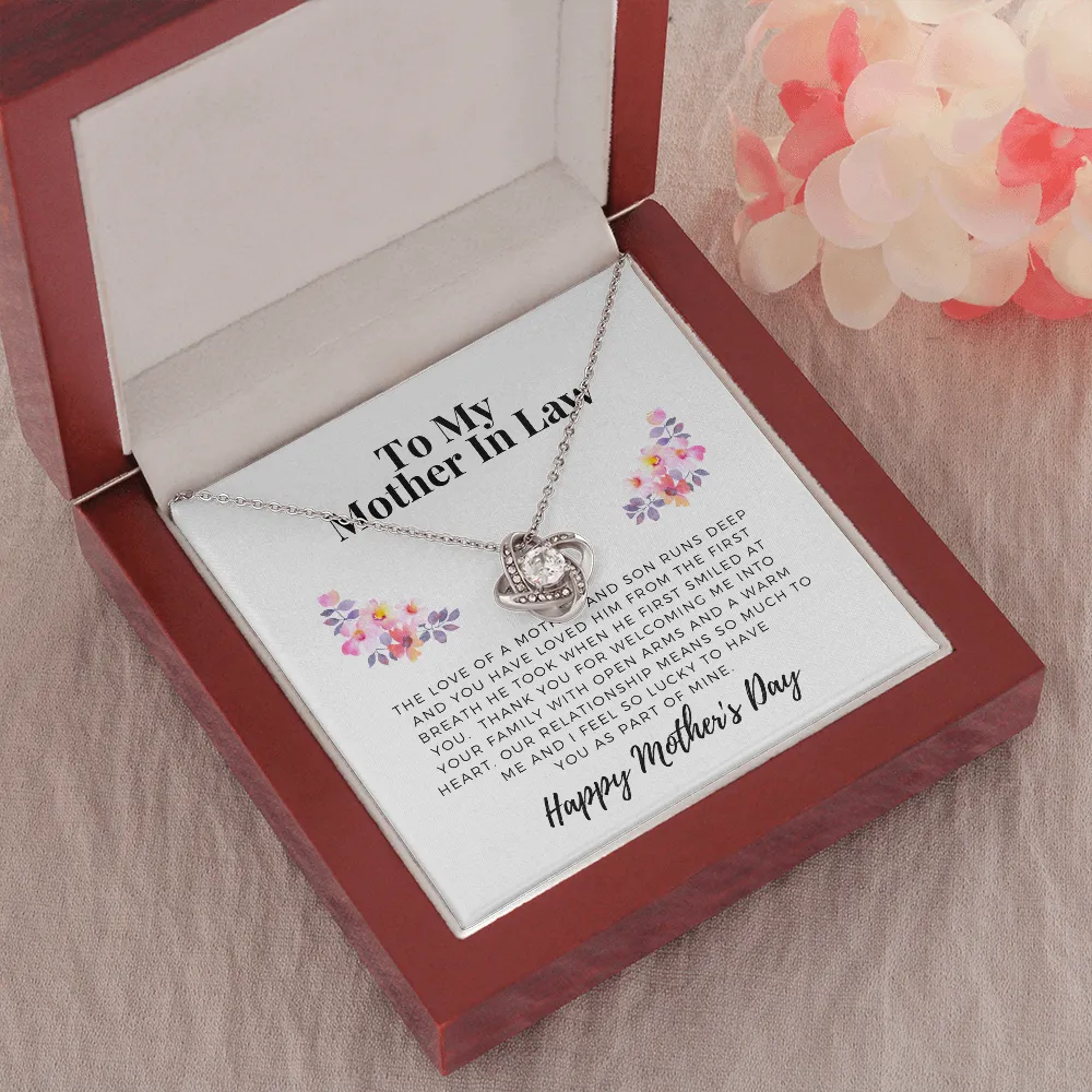 From Daughter in law, To Mother in law-Love Knot Necklace