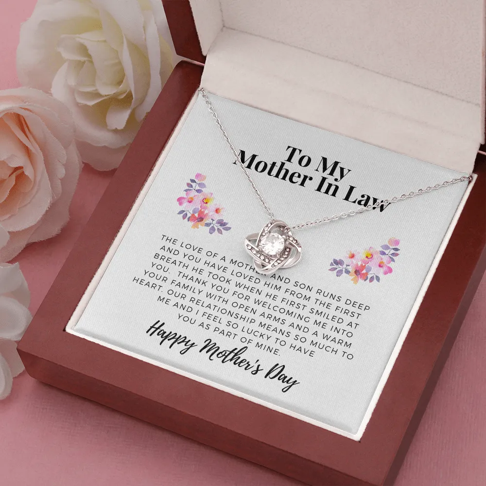 From Daughter in law, To Mother in law-Love Knot Necklace