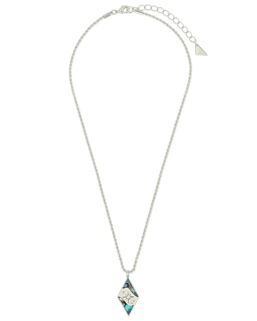 Galaxy CZ & Abalone Pendant Necklace